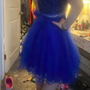 Blue Tulle Party Dress